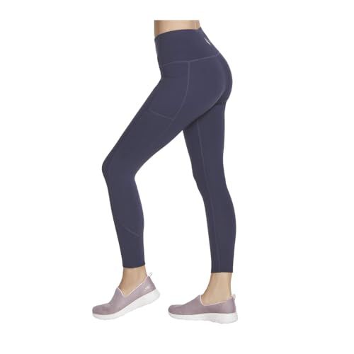 Skechers Women's Go Walk High Waisted 7/8 Legging, Navy, Large
