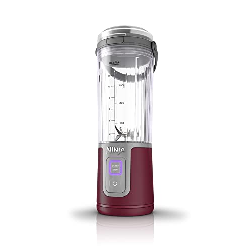 Ninja Blast Portable Blender, Cordless, 16oz. Vessel, Personal Blender for Shakes & Smoothies, BPA Free, Leakproof Lid & Sip Spout, USB-C Rechargeable, Dishwasher Safe Parts, Cranberry, BC100CRC