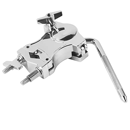 Drum Clamp Set, Zinc Alloy Clip-on Holder, Tom Arm Mount Support, Drum Set Accessory, Mic Clip Instrument Accessory, for Drummers Musicians Performance Recording Practice
