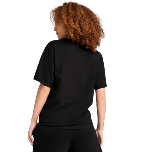 PUMA Women's Graphic T-Shirt, Puma Class Puma Black Ss25, Large