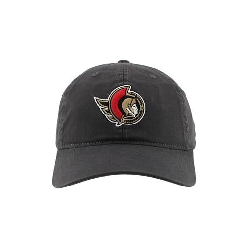 ZHATS Standard NHL Officially Licensed Adjustable Hat Scholarship Icon Charcoal