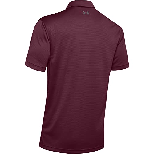 Under Armour Men's Tech Golf Polo , Maroon (609)/Graphite, Large