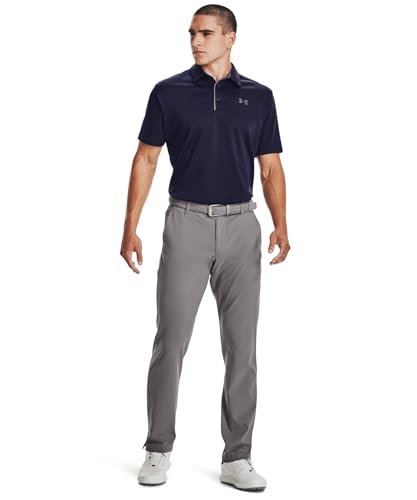 Under Armour Men's Tech Golf Polo , Midnight Navy (410)/Graphite, Large