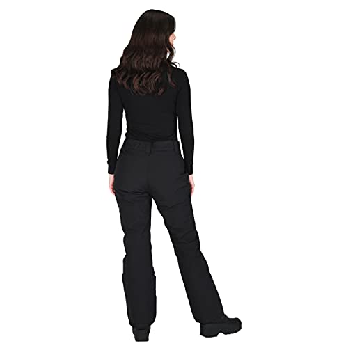Arctix Women's Premium Slim Fit Insulated Snow Pants, Black, Large (12-14) Regular