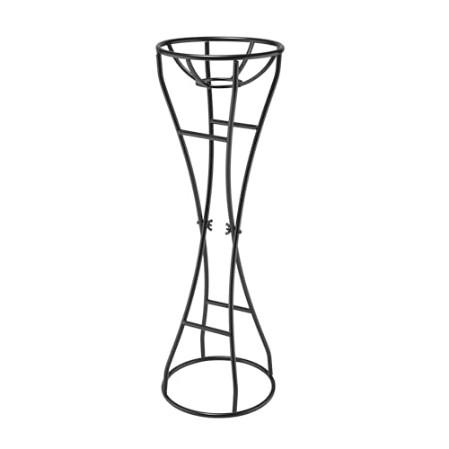 Alpine Corporation 24" Tall Indoor/Outdoor Metal Gazing Globe Display Stand, Black