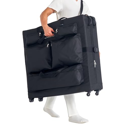 Master Massage Universal Wheeled Massage Table Carry Case, Bag for Massage Table-Black, 1 Count, 1 count (MHP #78790)