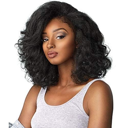 Sensationnel Synthetic Instant Weave Curls Kinks&Co Half Wig - BOSS LADY (1B Off Black)