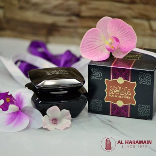 Al Haramain Malik Al Oudh for Unisex - Arabian Perfume for Women and Men - Long Lasting Fragrance - Arabic Perfume - 2.5 oz Bakhoor
