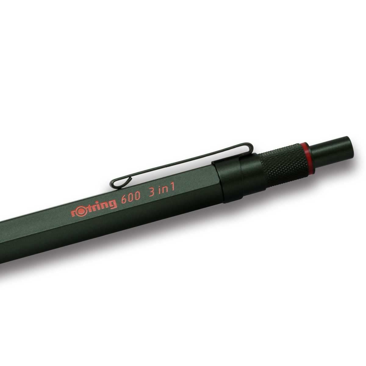 Rotring Multi Pen Camouflage Green 600 3 in 1 2159368 rOtring Mechanical Pencil Fine Writing Stationery German Drafting Pen Professional Ballpoint Pen