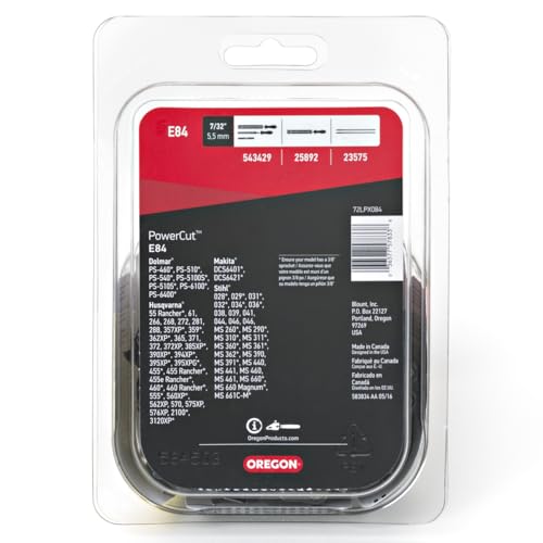 Oregon E84 PowerCut 24-Inch Chainsaw Chain, Fits Husqvarna, Stihl