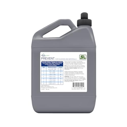 Aquascape Prevent for Fountains and Waterfalls SL - 32 oz / 946 ml, Reduces Fountain Maintenance with Clarifiers, Prevents White-Scale Buildup and Stains, Safe for Birds and Plants, 96094