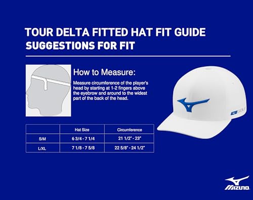 Mizuno Women's Tour Delta Fitted Hat Navy