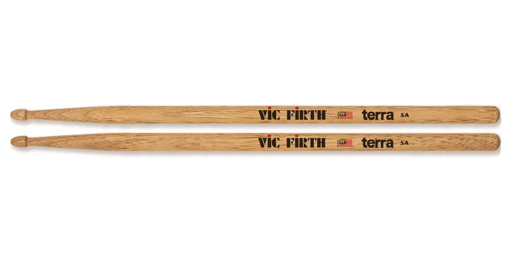 Vic Firth American Classic 5AT Terra Wood Sticks, 4 Pair Value Pack (P5AT4PK)