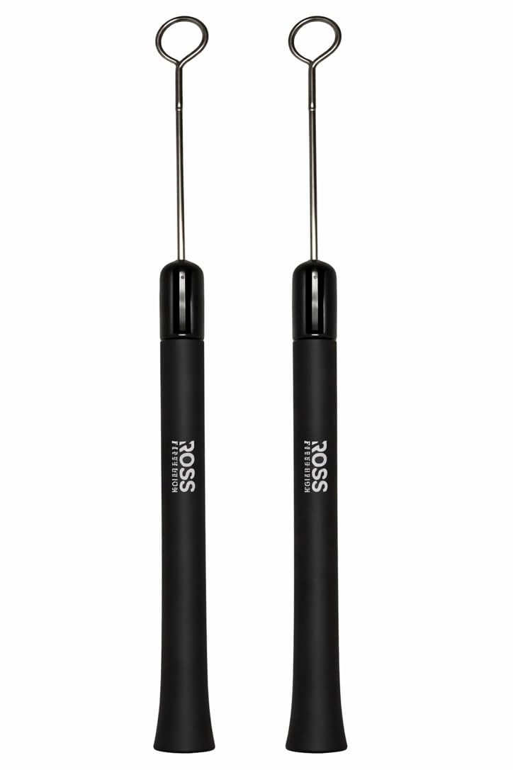 ROSS Percussion Retractable Wire Drum Brushes Adjustable Spread Jazz Acoustic Pair