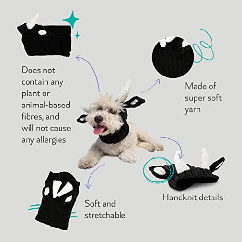Zoo Snoods The Original Knit Bull Dog Snood, Large, Black