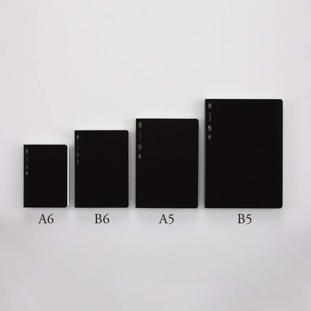 Nitoms S4102 STALOGY Notebook, B5, Squared, 365 Days Notebook, Black