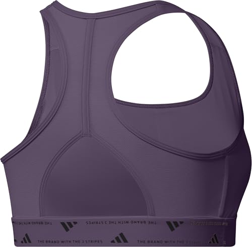 adidas Women's Powerreact Training Bra, Aurora Plum, X-Large