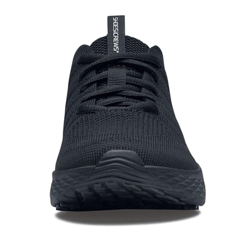 Shoes for Crews Everlight, Men's, Breathable, Lightweight, Lace-Up, Slip Resistant, Water Resistant Work Shoes, Black, 11.5 Wide