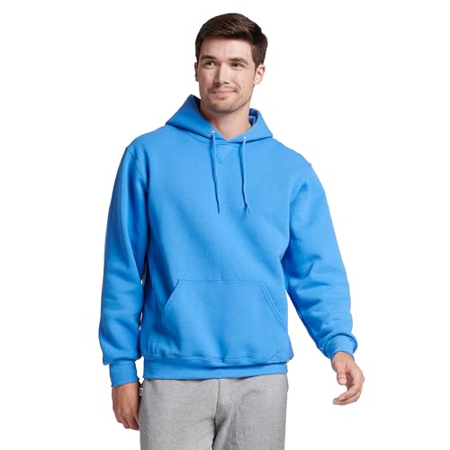 Russell Athletic Men's Dri Power Hooded Pullover Fleece Sweatshirt, Collegiate Blue, Small