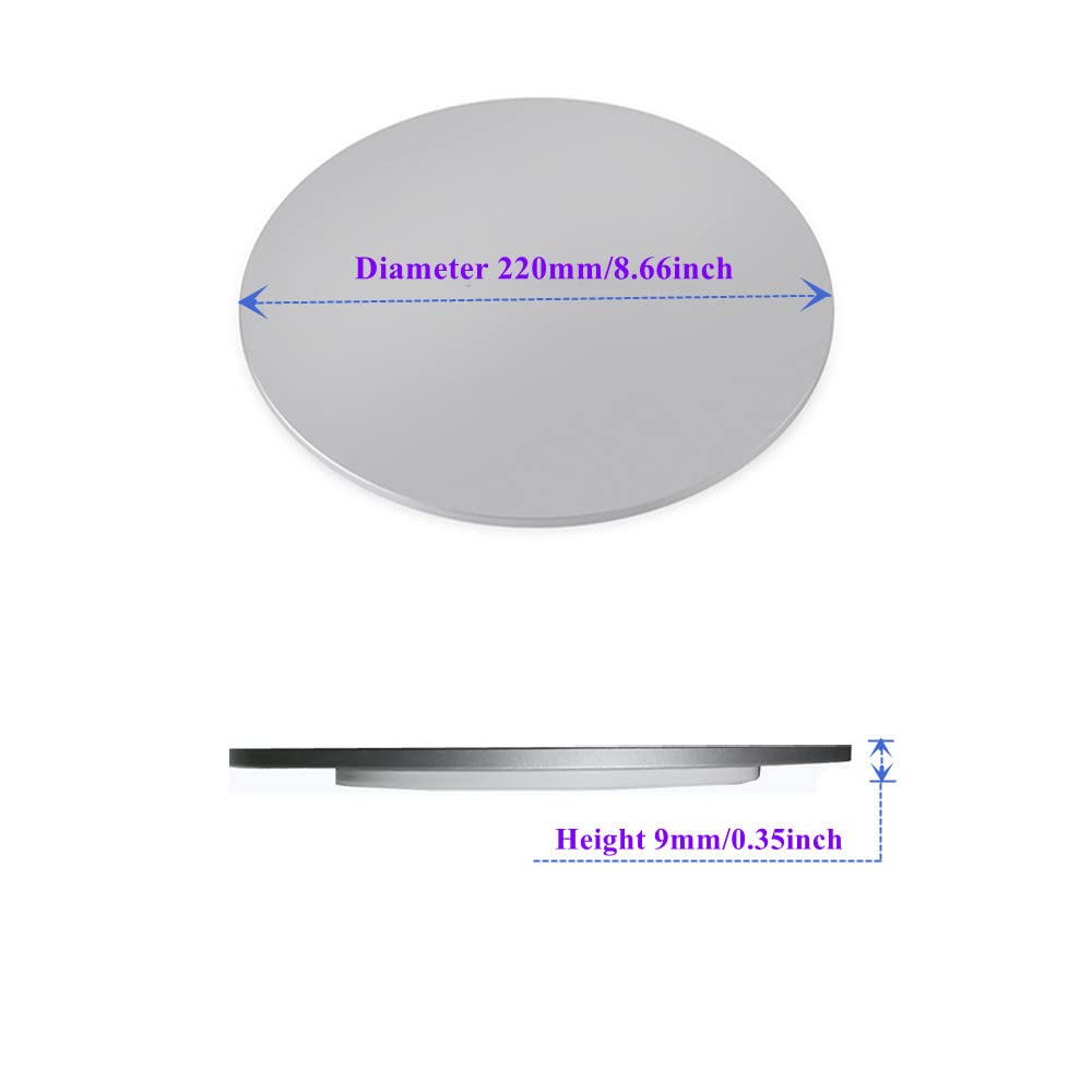 Aluminum 360° Rotation Monitor Swivel Base Computer Screen Monitor Turntable Stand Flat Panel TV Rotating Mat for iMac Laptop Potted Plants Arts Crafts Products Display Stand