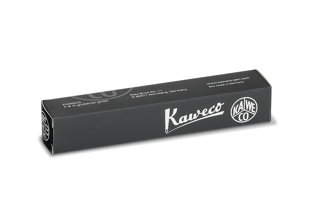 Kaweco SKYLINE SPORT Fountain Pen Black I Premium Fountain Pen for Ink Cartridges I Exclusive Fountain Pen 13 cm I Nib: M (Medium)