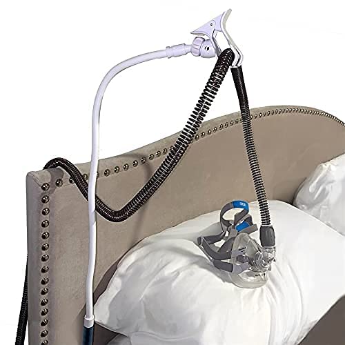CPAPology Raptor CPAP Tubing Support Claw | Two Attachment Options | Adjustable Non-Slip Foot Clamp or Mattress Plate for Under Mattress | CPAP Equipment for CPAP Hose