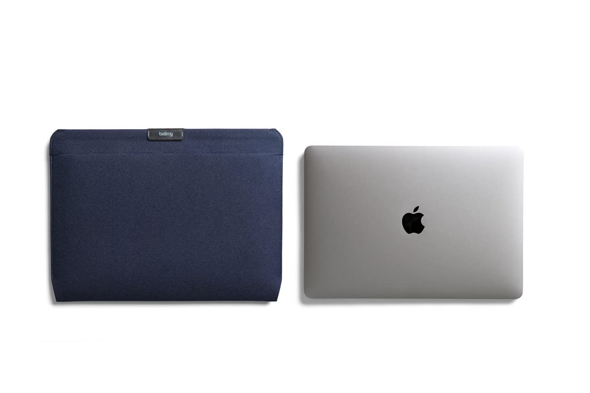 Bellroy Laptop Sleeve (Fits 16 Inch Laptop or MacBook, Slim Protective Case with Magnetic Closure) - Navy