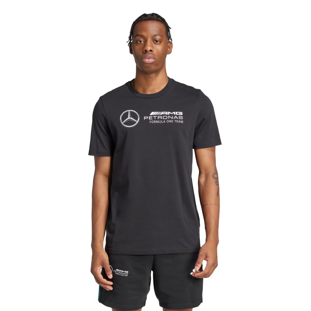 adidas Men's Mercedes - AMG Petronas Formula One Team Graphic T-Shirt, Black/White, Medium