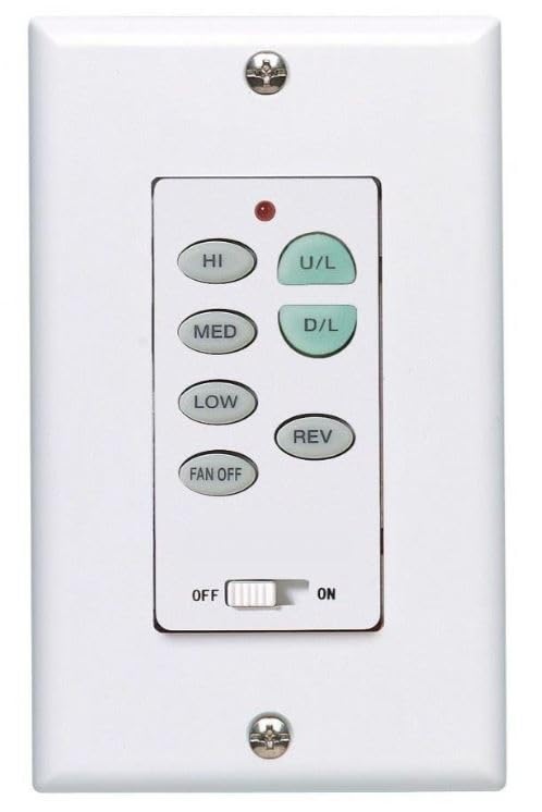 C23 Wall Control Replacement W/Reversing, Fan Speed, & Light, NO Logo by Comfort Direct