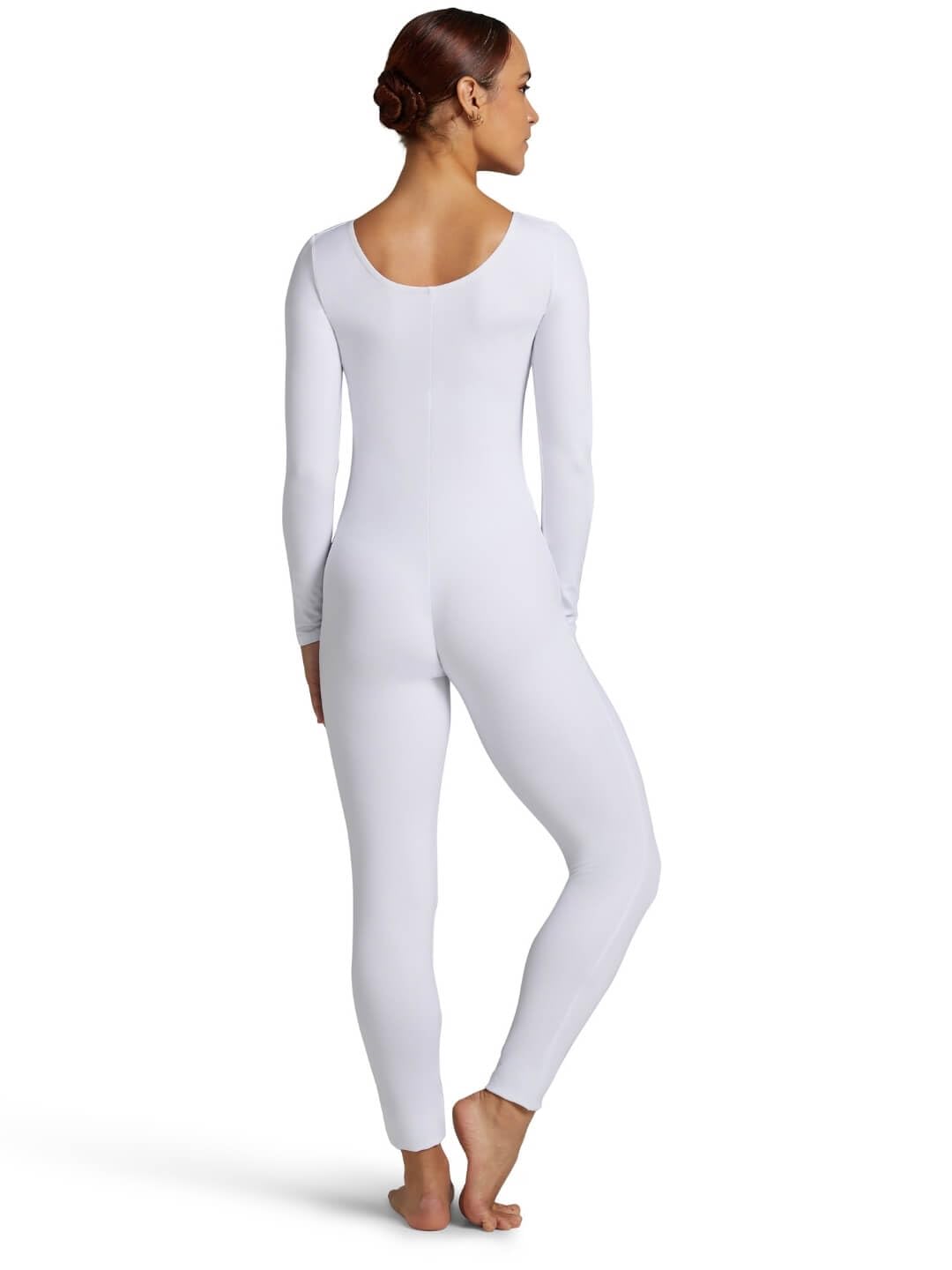 Capezio Women's Long Sleeve Unitard,White,X-Large