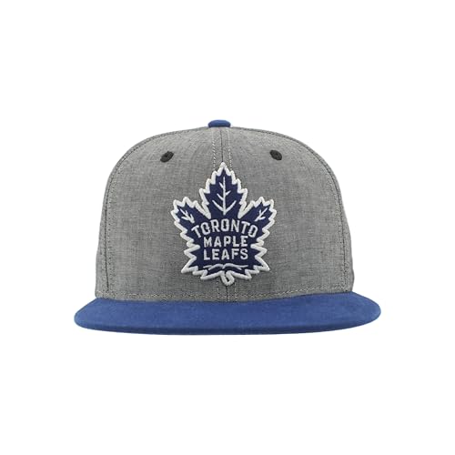 ZHATS Standard NHL Officially Licensed Adjustable Snapback Hat Chambray Heather Black