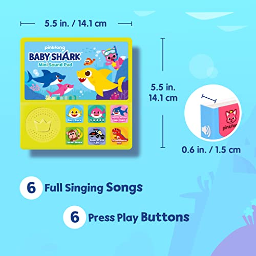 Baby Shark Mini Sound Pad | Baby Shark Toys, Musical Toys | Learning & Education Toys | Interactive Baby Toys | Gifts for Boys & Girls