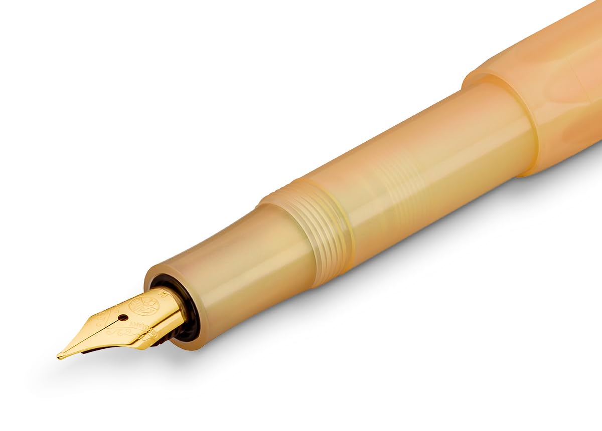 Kaweco COLLECTION Fountain Pen Apricot Pearl, Fine Nib Sport Octagonal Clip Gold, 1 Count (Pack of 1), 11000215