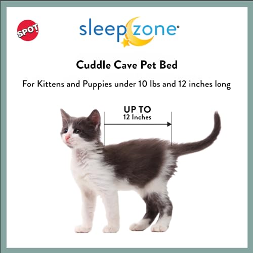 Ethical Pets Sleep Zone Cuddle Cave Pet Bed, 22-Inch, Sage