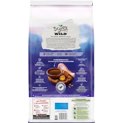 Beyond Wild Dry Dog Food, Turkey, Egg & Bone Broth Recipe - 4.5 kg Bag (1 Pack)