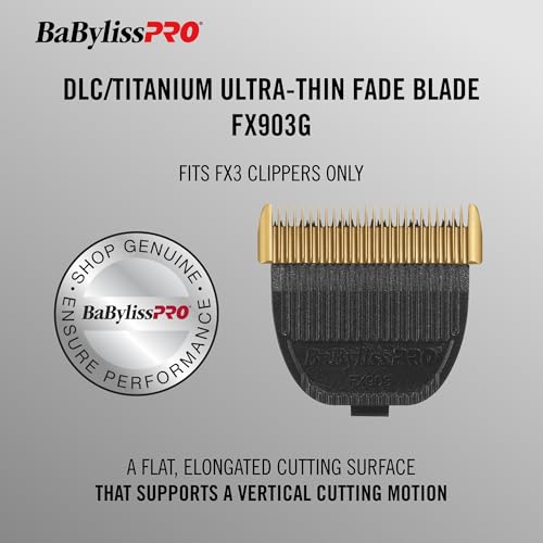 BaBylissPRO DLC/Titanium Replacement Fade Blade for X3,1 Count