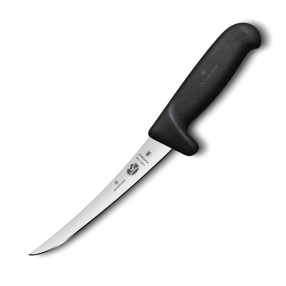 Victorinox Fibrox Safety Grip Boning Knife Flexible, 15 cm, 5.6613.15M