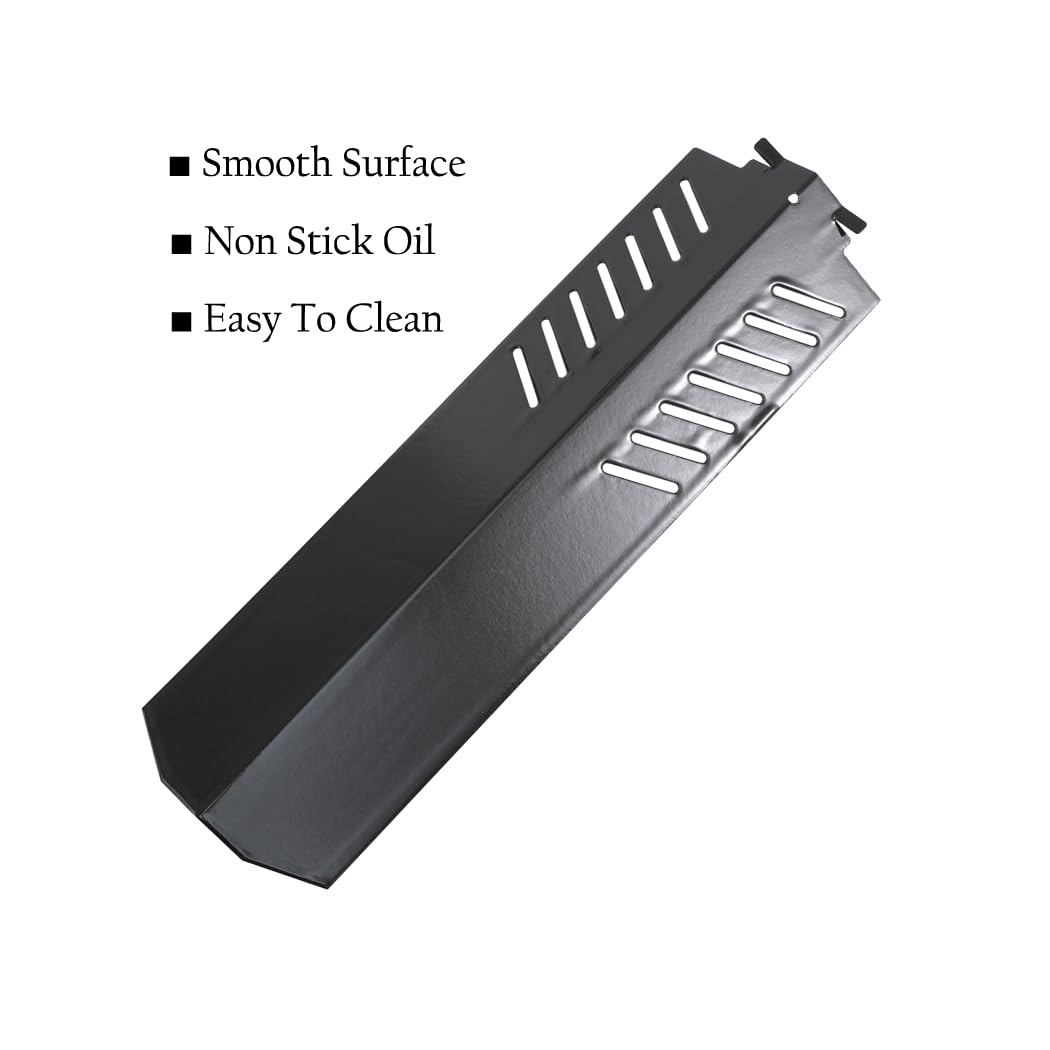BBQSAVIOR PP98 BBQ Heat Shield Plate Replacement Parts for Select Centro and Cuisinart Gas Grill Models, 16 5/16 x 4 5/8 inch, 3-Pack