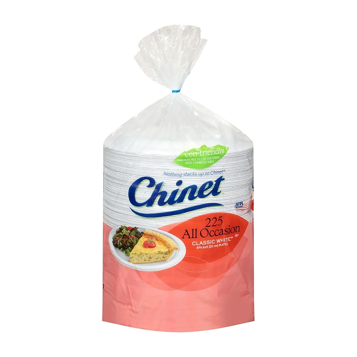 Chinet Classic Lunch 8 3/4-inch Paper Plate, 225-count