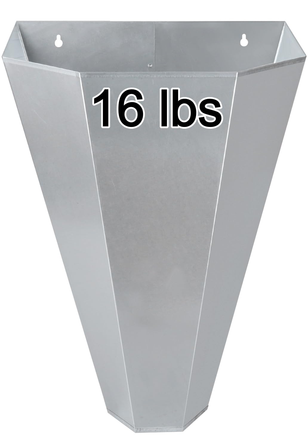 8-16 Pounds Large Chicken Restraining Cone, Galvanized Steel Killing Cone with Flat Back Design and No Assembly Needed, for Chicken as Cornish Cross, Rhode Island Red and Turkeys, Easy to Clean