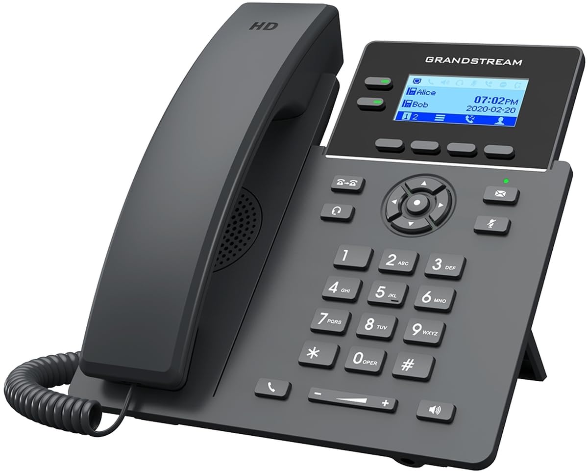 GRP2602P VoIP SIP Telephone PoE Required, Power Adapter NOT Included, 2.21 inch LCD, HD Audio, RJ9 Jack.2 x Fast Ethernet, 2 x line Keys,