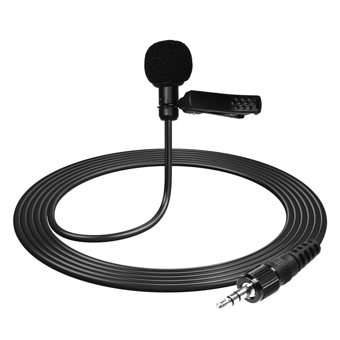 Kicada 3.9 Feet Lavalier Microphone Omnidirectional Lapel Microphone Compatible with Sony UWP V1 D11 D21, 3.5mm Condenser Recording Mic Lavalier Mic for Wireless Audio Bodypack Transmitter