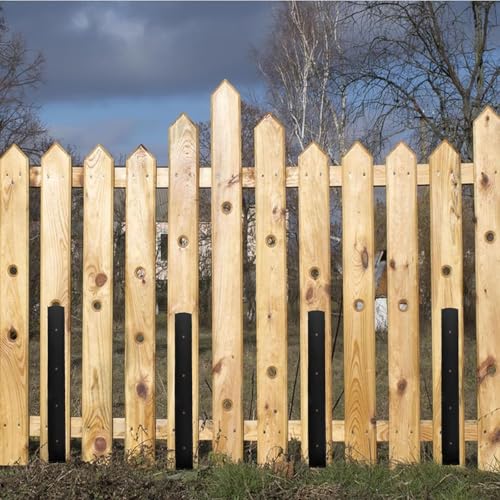 2PCS Fence Post Repair Stakes-Kit - Garden Fence Post Stakes Fence Post Repair Bracket Concrete