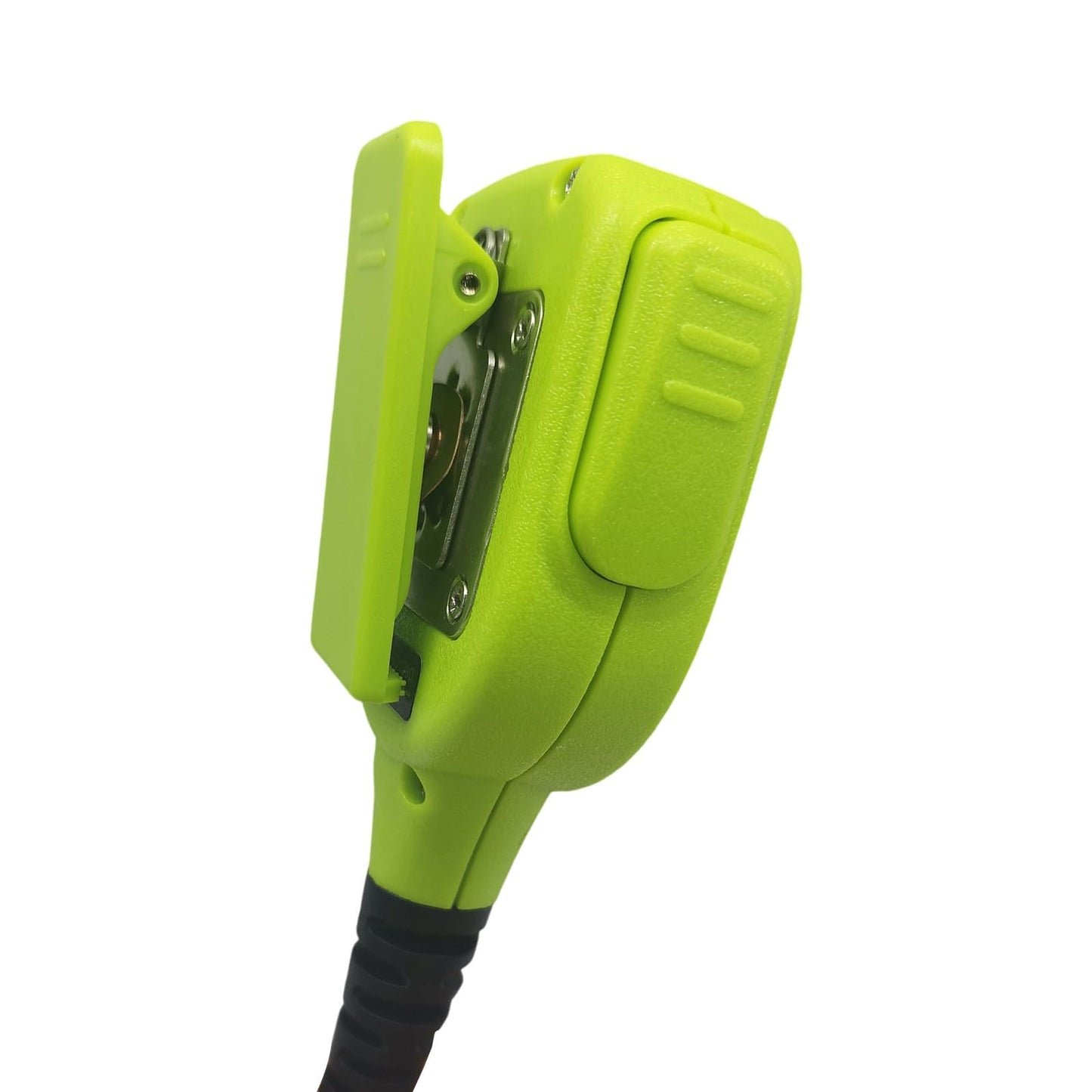 HELETUL Handheld Walkie Talkie Microphone IP67 Waterproof Mic Remote Speaker Shoulder Microphone Compatible with Motorola Talkabout t465 t6500 t600 t475 t470 605 t800 472 Series Radio (Green)