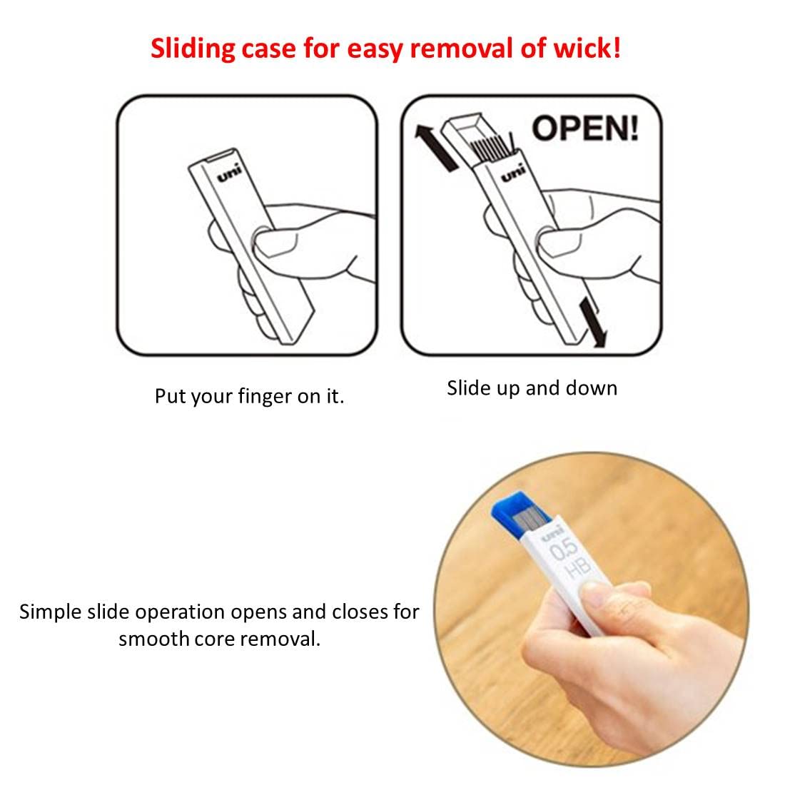 Uni Mechanical Pencil Lead,"The Uni" Smudge-Proof Leads 0.5mm(ULS0540)/HB,H,2H,3H,4H,B,2B,3B,4B,F 10Pack/total 400 Leads, amazdone Sticky Notes Value Set