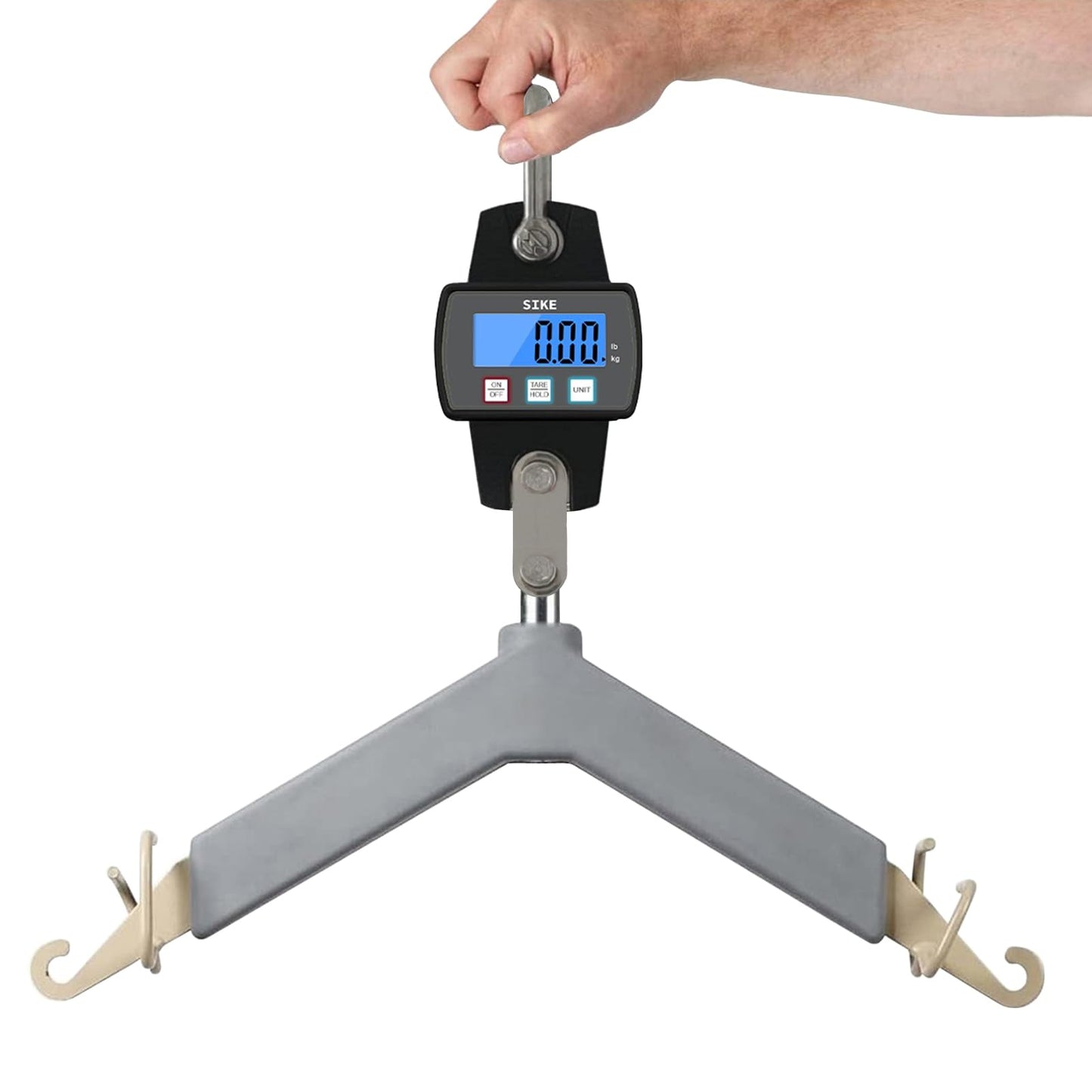 SIKE Hydraulic Home Patient Lift Scale with Digital Display, Stainless Steel Link Kit