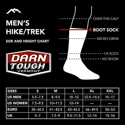 Darn Tough 1474-C-1001-05 The Standard Mid-Calf Lightweight with Cushion Black Large
