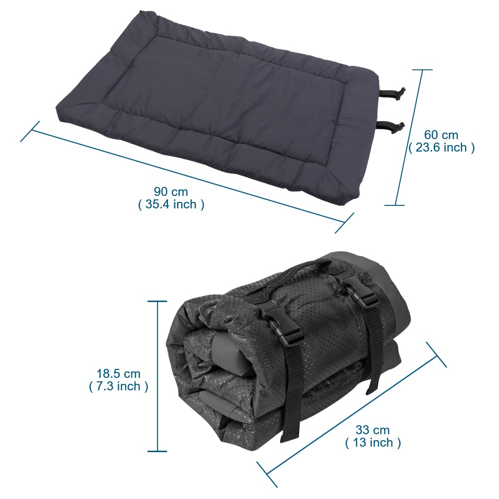 Blueshyhall Pet Dog Bed Super Snoozer Indoor/Outdoor, Waterproof Camping Travel Pet Mat