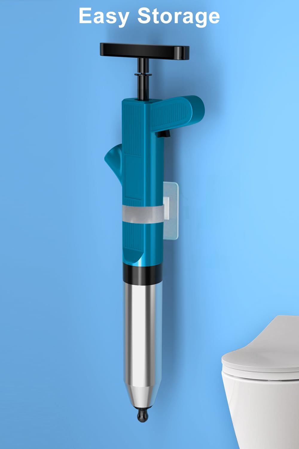 Lytool High-Pressure Air Drain Unblocker Plunger for Toilet & Sink – Powerful Burst Clears Hair, Grease & Debris for Pipes & Septic Systems