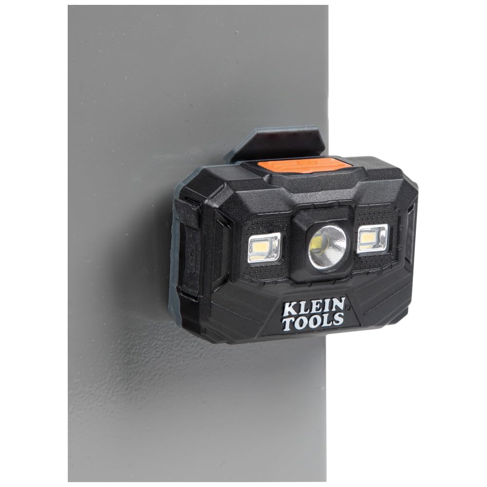 Klein Tools 56062 Rechargeable LED Headlamp/Worklight for Klein Hardhats, 300 Lumens, All-Day Runtime, 3 Modes, for Work and Outdoors